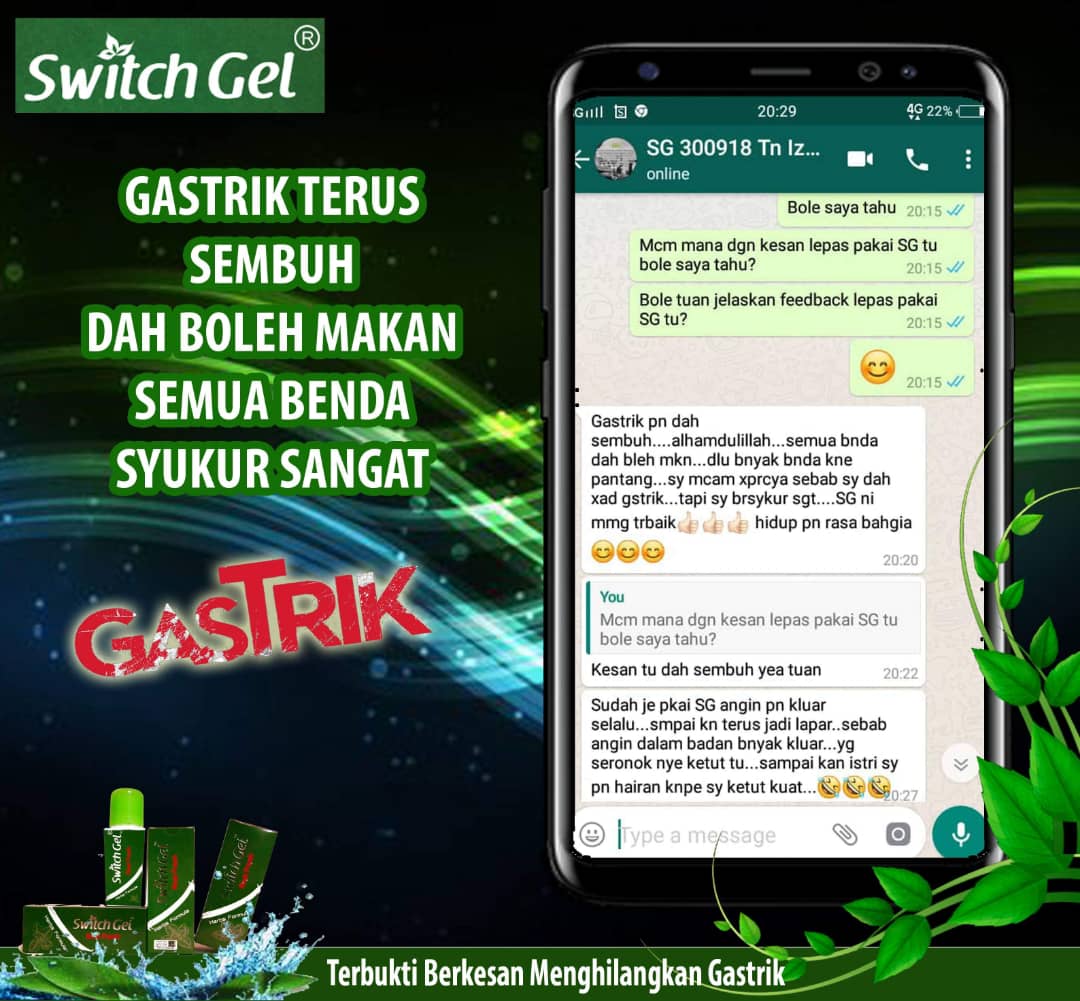 Switch Gel Penawar Gastrik Malaysia. - Switch Gel - Ubat 