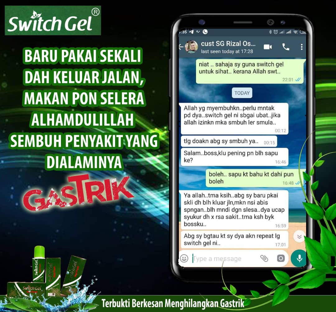 Switch Gel Penawar Gastrik Malaysia. - Switch Gel - Ubat 